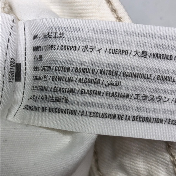 ABERCROMBIE & FITCH WHITE 90s ULTRA HIGH-RISE STRAIGHT JEANS 2/26x31 ⭐️ - Picture 10 of 14